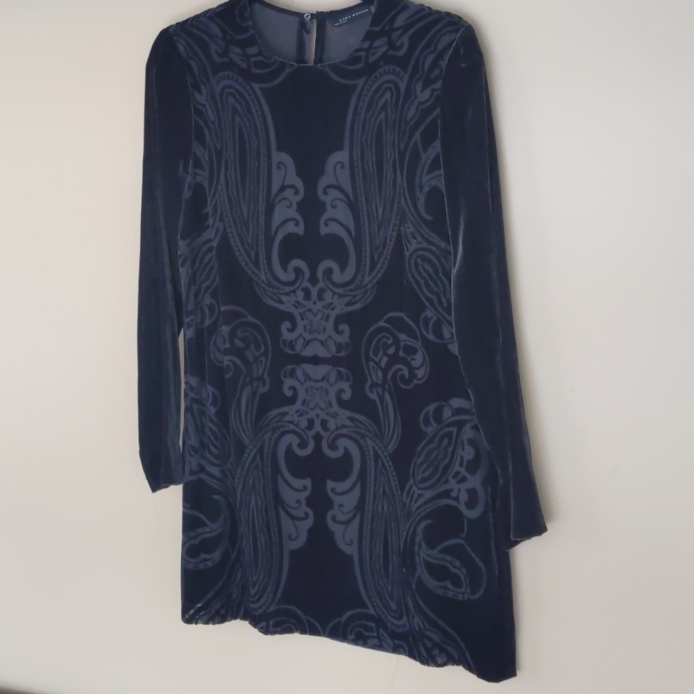 Zara velvet dress a-line